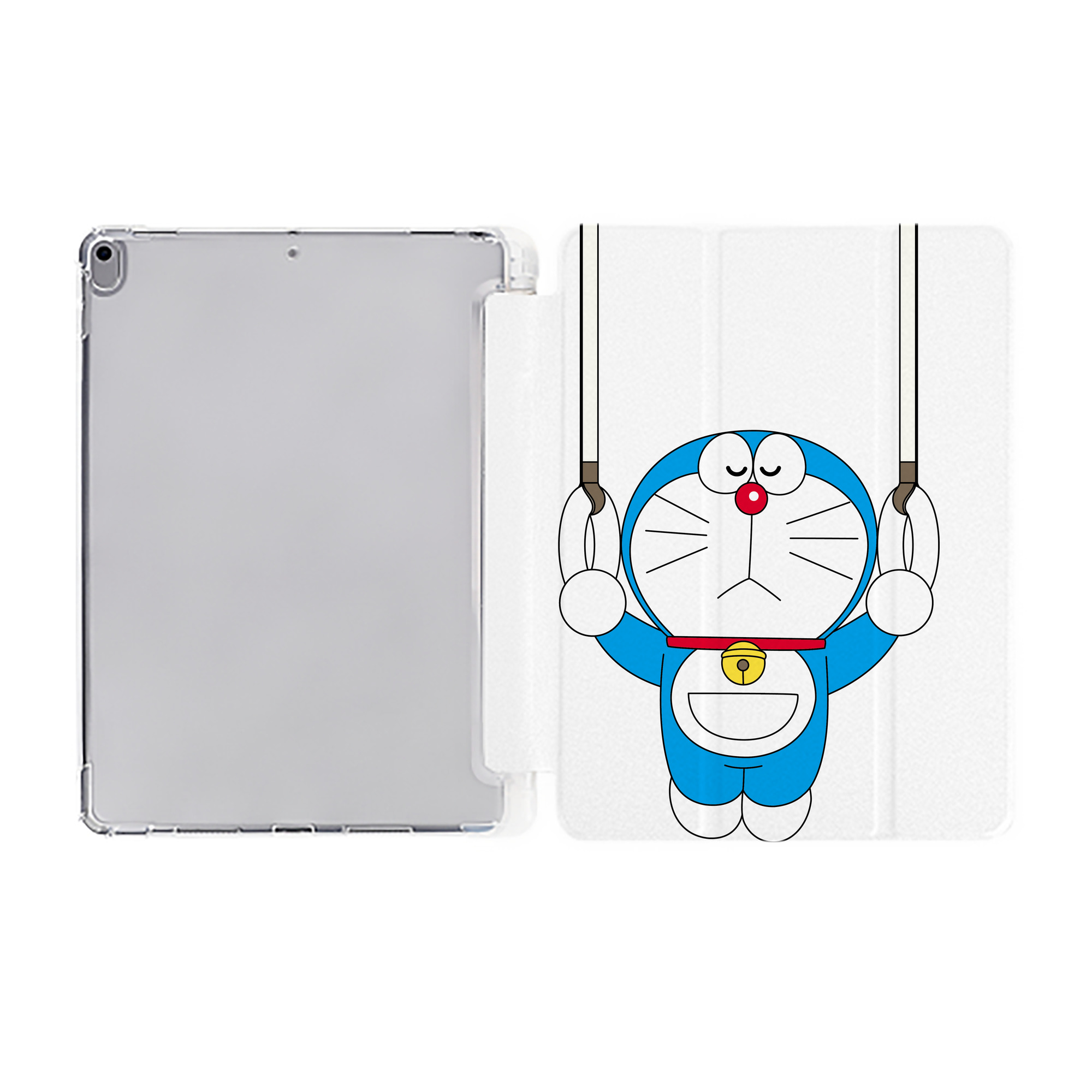 （画像用） ドラえもん Doraemon IPad ケース ペン収納付き 三つ折りスタンド PUレザー×シリコン 対応機種9.5/10.5/10.9インチ